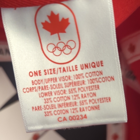 Red Canada Baseball Cap - Picture 5 of 9